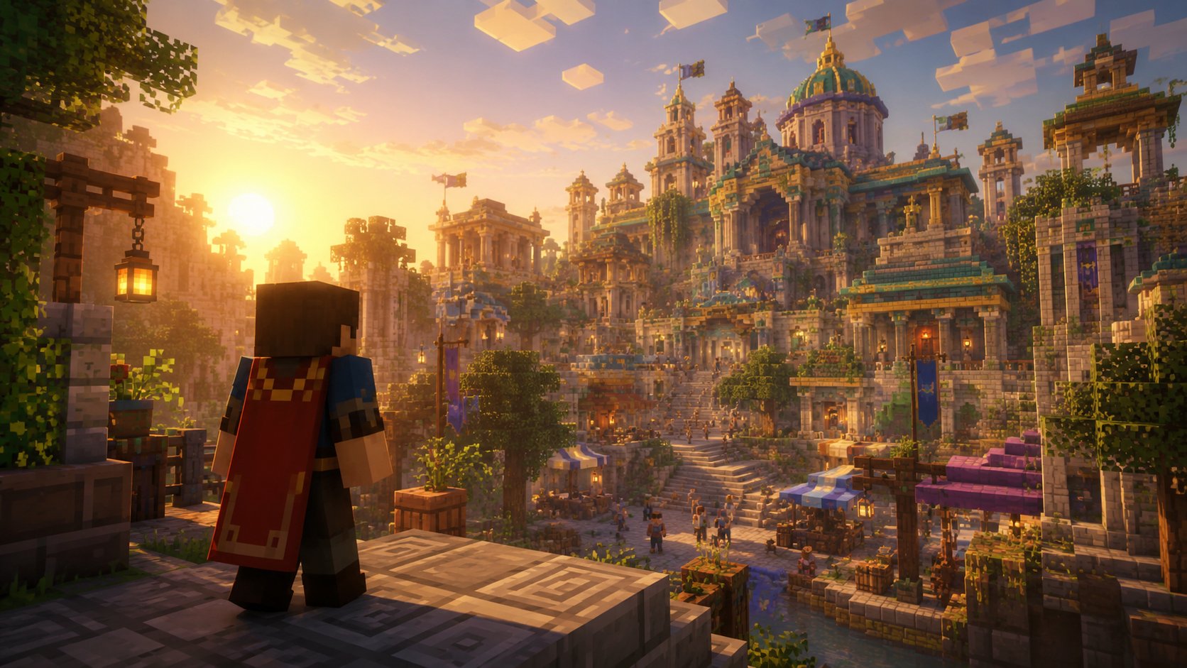 Minecraft Marketplace trailer launch frame