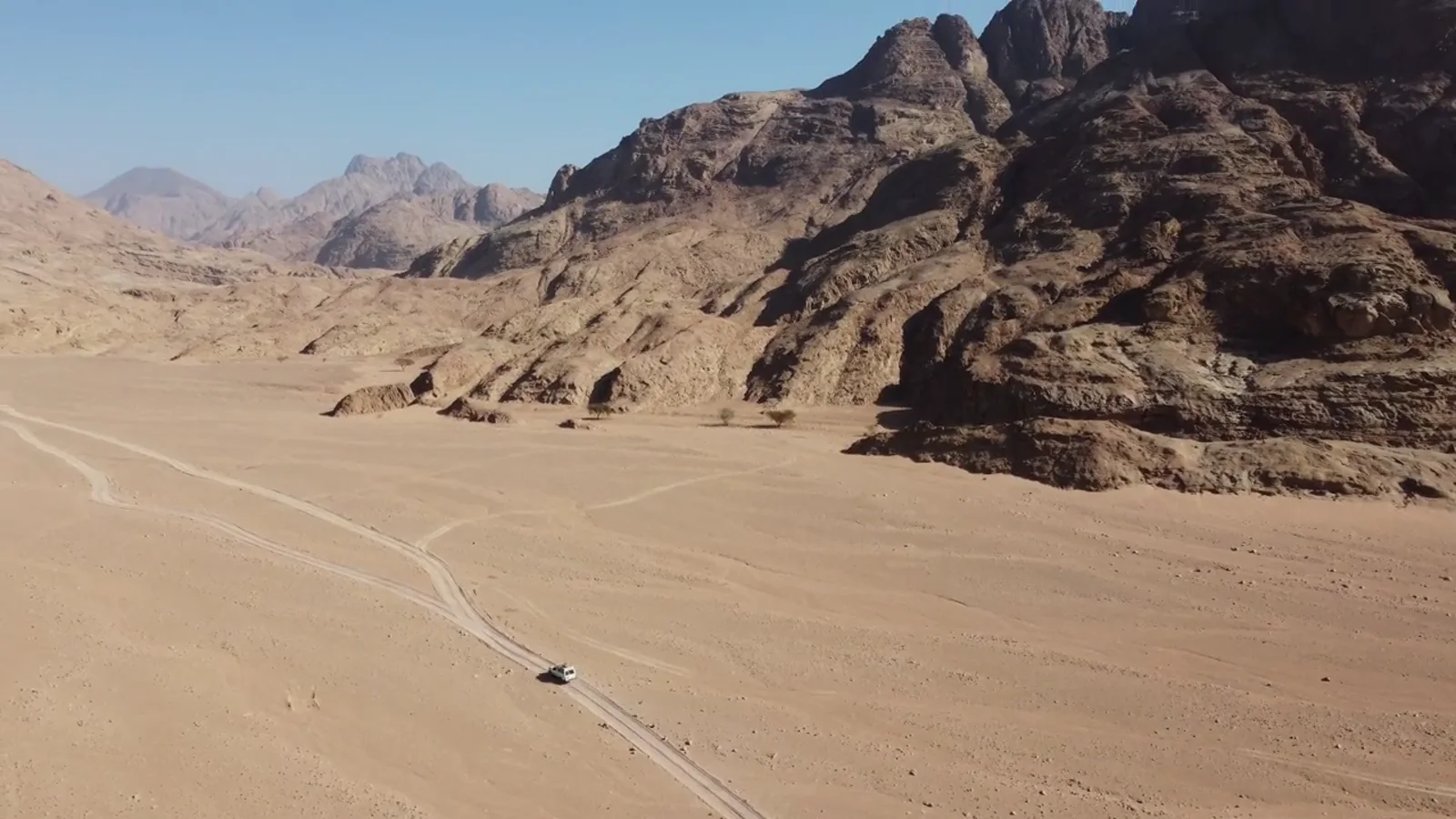 Red Sea mountains in the Scorpion Safari film