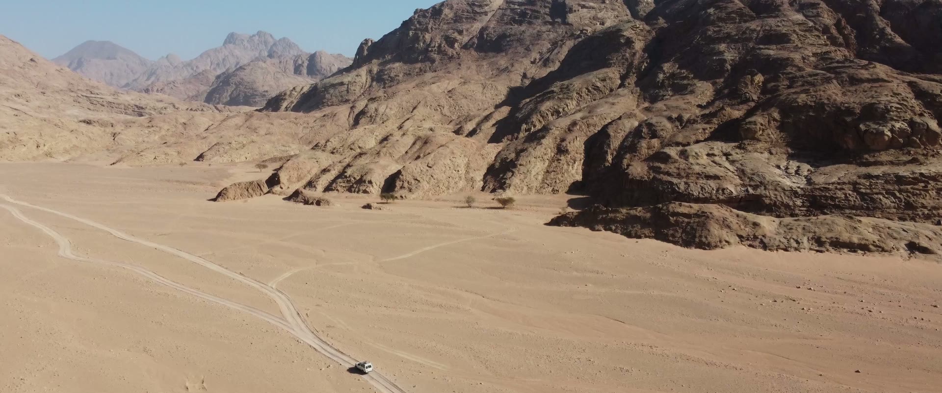A desert route winding through the Red Sea mountains for Scorpion Safari